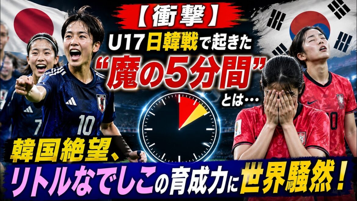 [Choquant]Quelles ont été les « cinq minutes magiques » qui se sont produites lors du match U17 Japon-Corée ? La Corée du Sud est désespérée et les capacités nourricières de la petite Nadeshiko font sensation dans le monde entier !