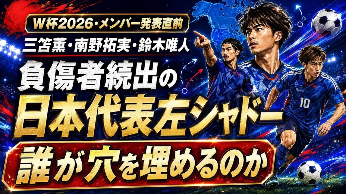 Kaoru Mitoma, Takumi Minamino, Yuito Suzuki... Qui combleront le vide du côté gauche de l'équipe nationale japonaise, où de nombreux blessés surviennent[Juste avant l'annonce de l'effectif pour la Coupe du monde 2026]