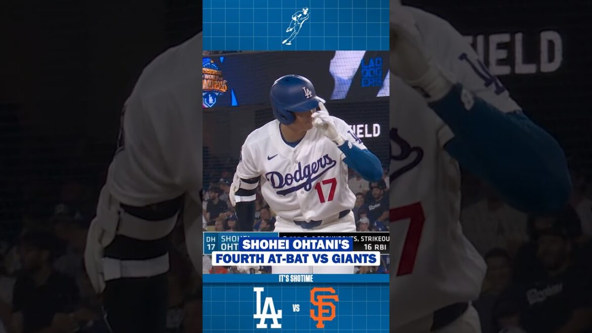 Quatrième match 1 au bâton contre les Giants de Shohei Ohtani