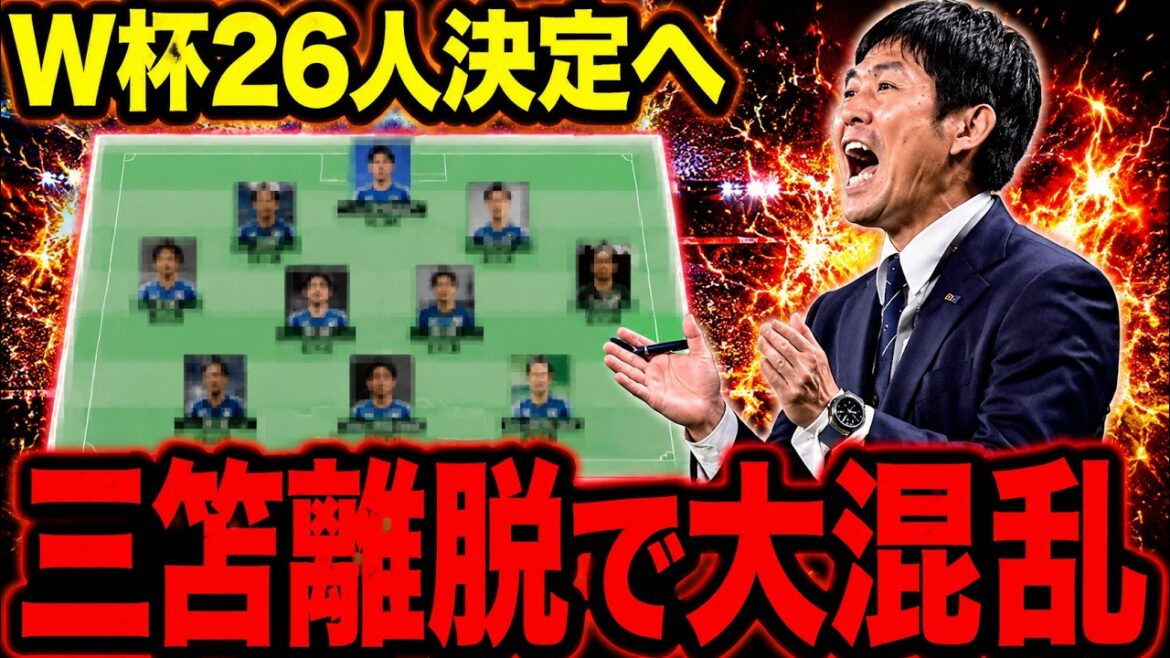 [Équipe nationale de football du Japon]Moriyasu Le Japon subit un changement radical après que Mitoma ait quitté la Coupe du monde ! ? Prédisez minutieusement les 26 dernières personnes ![Football à commentaires lents]