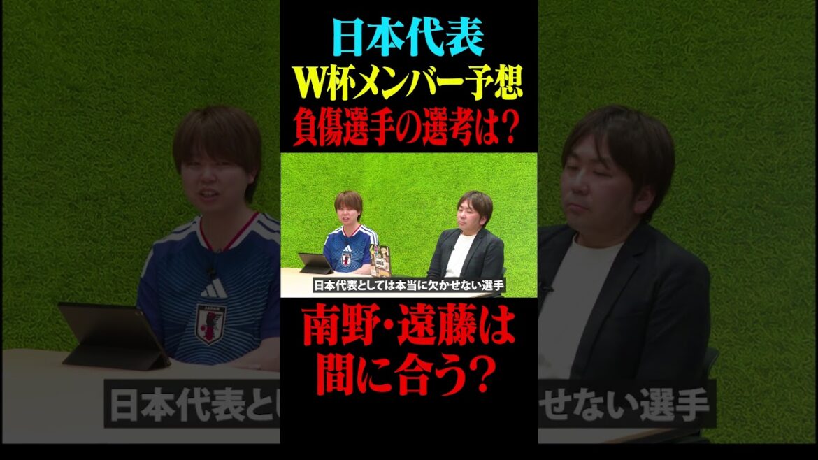 Juste avant l'annonce des membres de l'équipe nationale du Japon pour la Coupe du Monde ! Quel est le processus de sélection des joueurs blessés ? Minamino et Endo arriveront-ils à temps ? #Keita Suzuki #Équipe nationale japonaise de football #Coupe du monde d'Amérique du Nord et centrale #Takumi Minamino #Wataru Endo