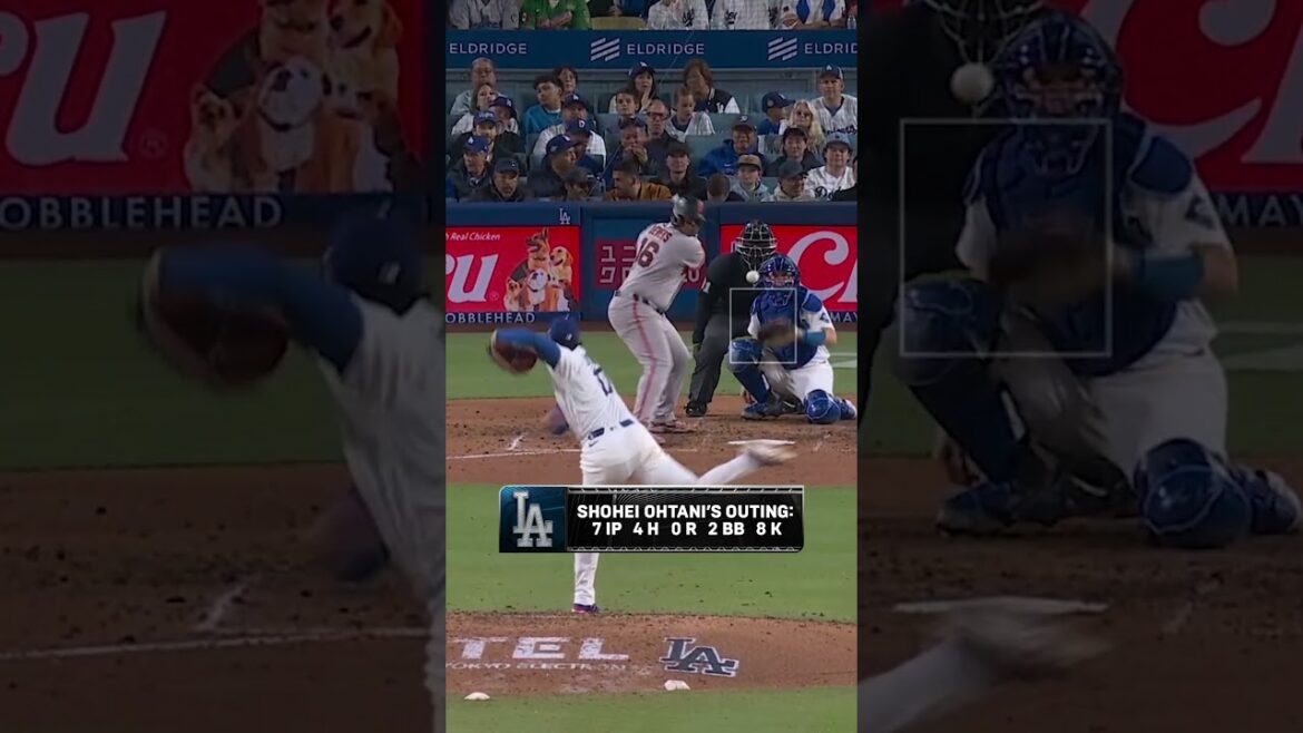 Shohei Ohtani a abaissé son ERA à 0,82 😮 #baseball #mlb #Dodgers #pitching Shohei Ohtani a abaissé son ERA à 0,82 😮 #baseball #mlb #Dodgers #pitching
