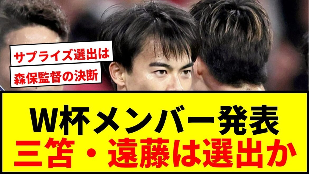 [Breaking News]26 membres de la Coupe du Monde annoncés ! De nombreux blessés dont Kaoru Mitoma et Wataru Endo... Tout le Japon est attentif à la décision de l'entraîneur Moriyasu
