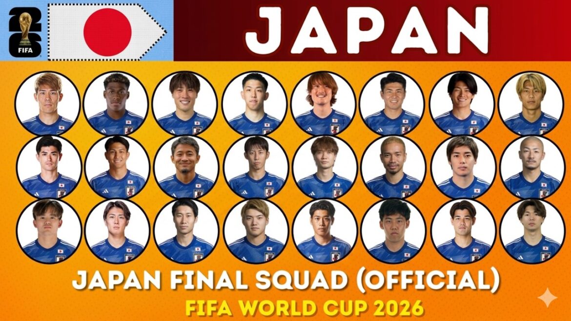 Équipe finale du Japon pour la Coupe du Monde de la FIFA 2026 | L’équipe officielle du Japon pour la Coupe du Monde de la FIFA 2026 Équipe finale du Japon pour la Coupe du Monde de la FIFA 2026 | L'équipe officielle du Japon pour la Coupe du Monde de la FIFA 2026