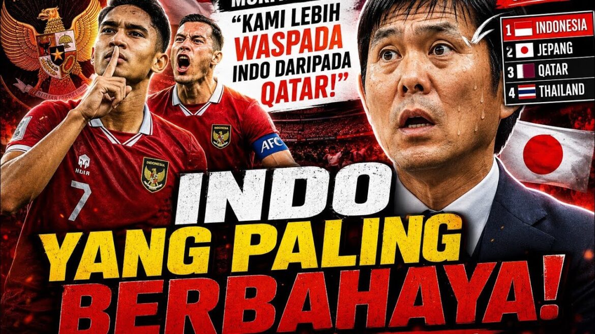 UN ASIATIQUE SE MORD UN DOIGT ! Moriyasu a déclaré qu'il avait PLUS PEUR DE RENCONTRER INDO du Qatar "Leur football est toujours bon !
