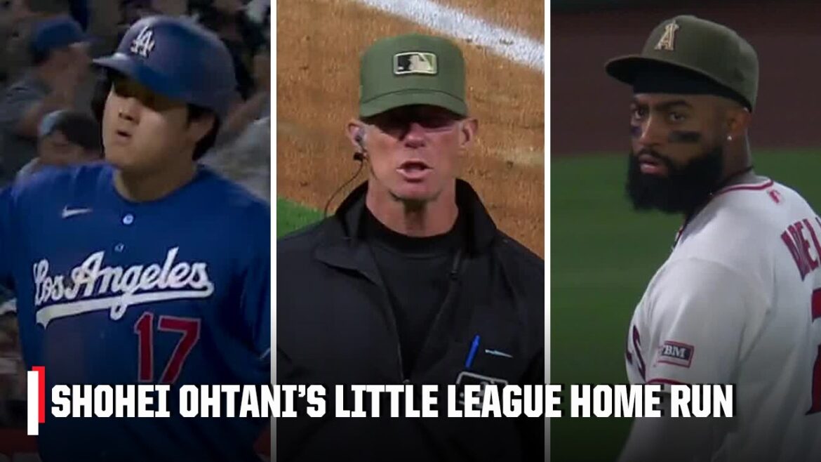 Le triple de Shohei Ohtani se transforme en un HOME RUN LITTLE LEAGUE de 3 points après la revue 🤯 | ESPN MLB