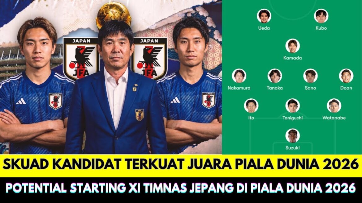 LES PAYS CANDIDATS LES PLUS FORTS POUR CHAMPIONNER LA COUPE DU MONDE 2026 ! Voici le onze de départ potentiel de Moriyasu pour l'équipe nationale japonaise