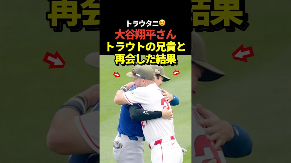 Shohei Otani et Trout se réunissent et s'embrassent !