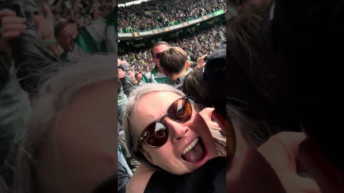 Le moment où la bulle des cœurs a éclaté et où le Celtic a remporté la ligue 56💚🍀🏆Célébrations du but de Daizen Maeda
