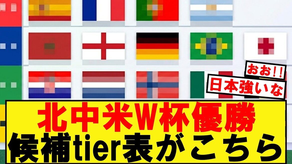 [Équipe nationale du Japon]Cliquez ici pour le tableau des niveaux des candidats à la Coupe du monde www
