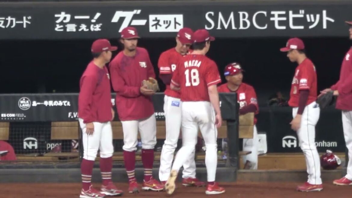 [Kenta Maeda]Images locales d'être irrité par son propre pitch insatisfaisant