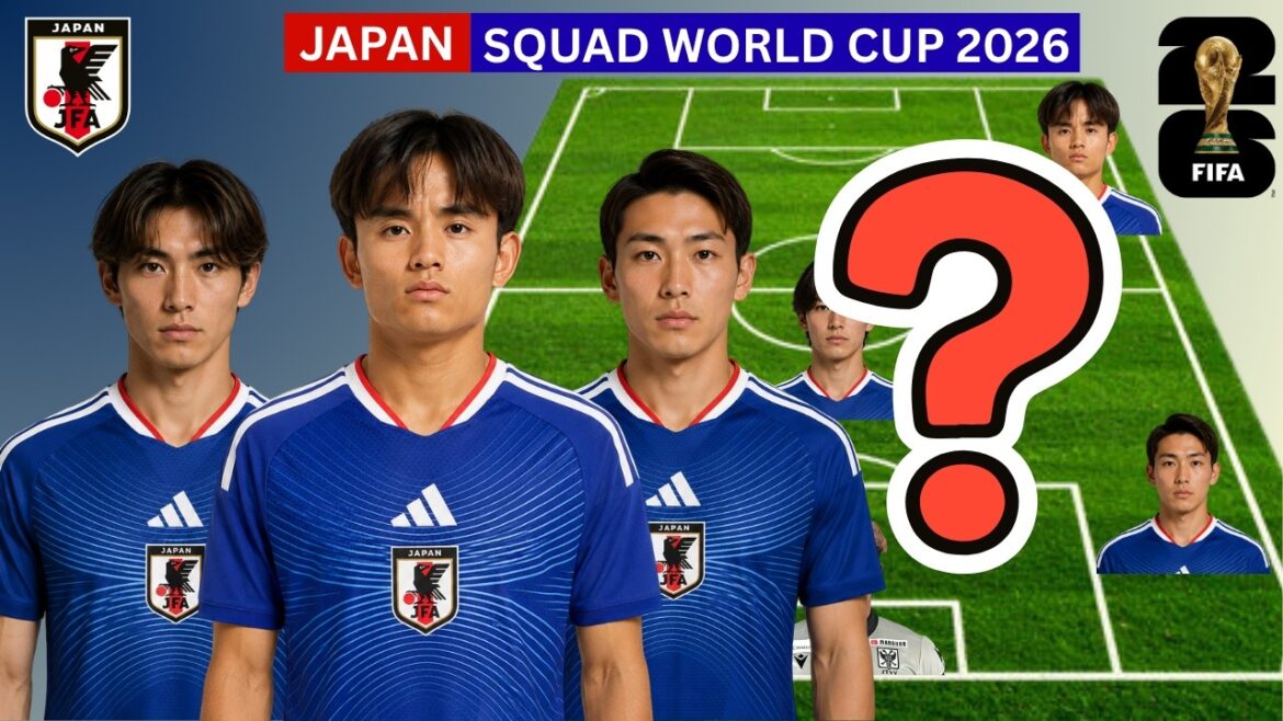 JAPAN SQUAD Coupe du Monde FIFA 2026 avec Kubo, Tanaka, Kamada, Endo......