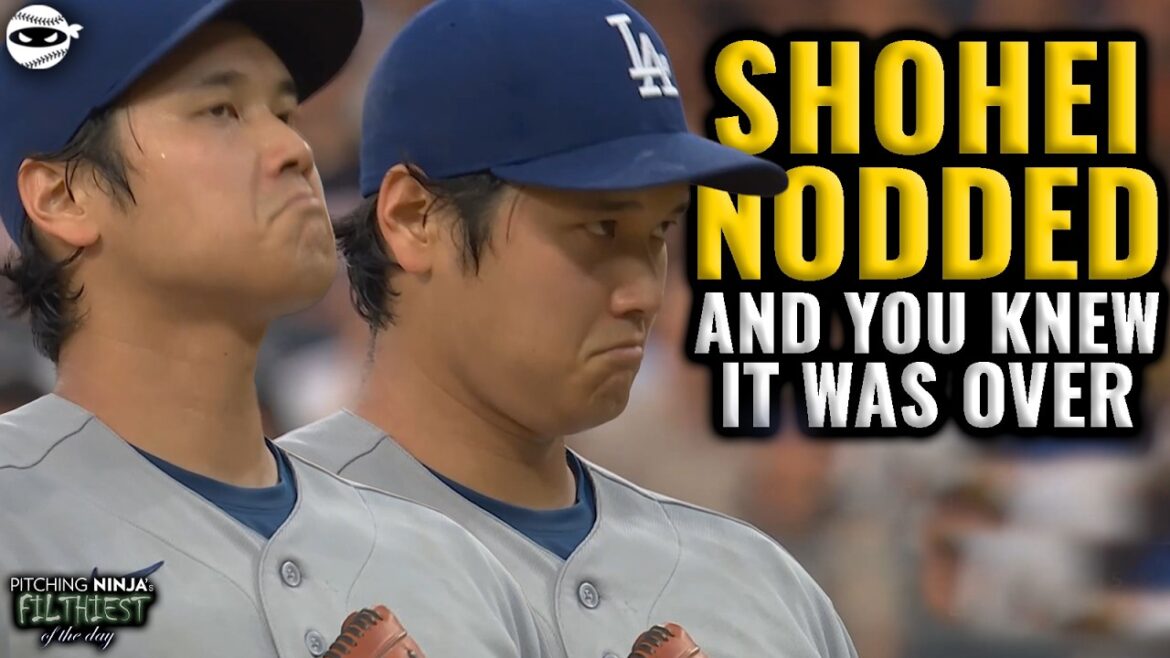Shohei Ohtani hocha la tête. Et j’y ai mis fin. Shohei Ohtani hocha la tête. Et j’y ai mis fin.