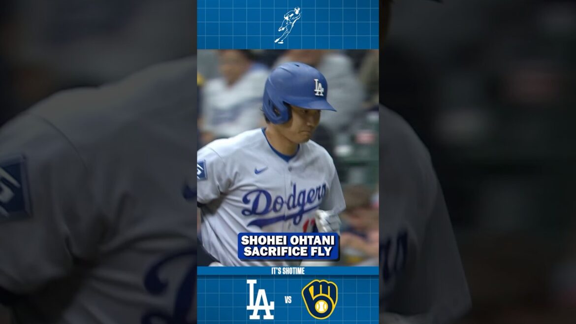 Shohei Ohtani Sac Fly met les Dodgers à bord