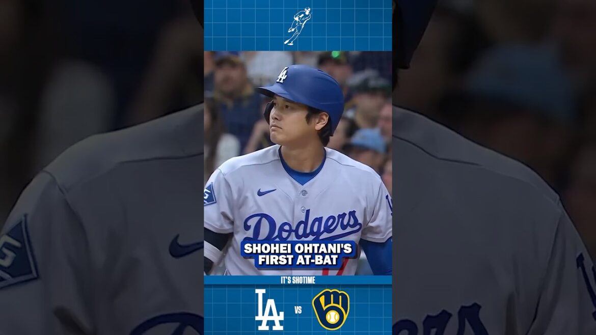 Premier match 1 au bâton contre les Brewers de Shohei Ohtani