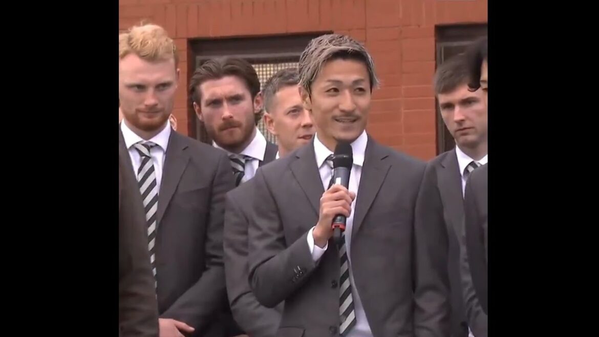 "Le but des Rangers est le meilleur" Daizen Maeda PARLE aux fans du Celtic après la victoire en finale de la Coupe d'Écosse 💚