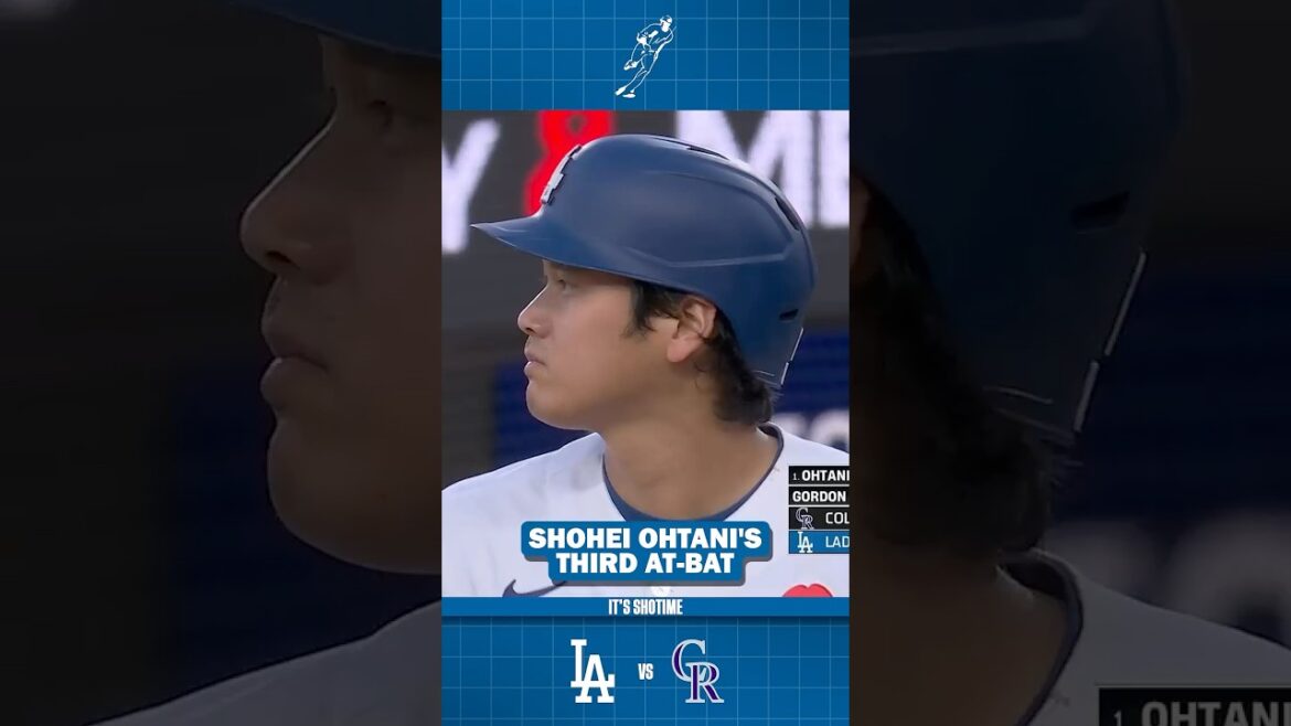 Troisième match au bâton contre les Rockies de Shohei Ohtani