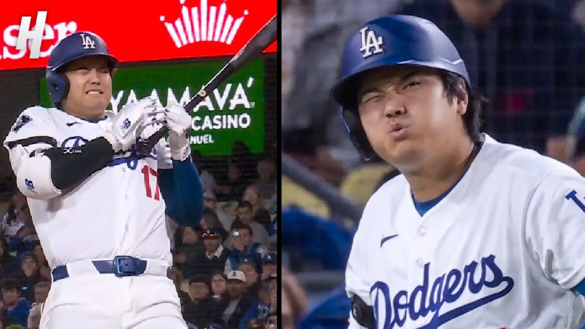 Shohei Ohtani reçoit un coup à la main 😳 Shohei Ohtani reçoit un coup à la main 😳