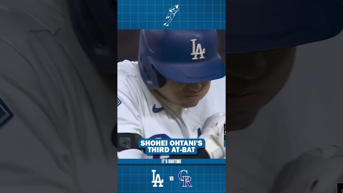 Troisième match au bâton contre les Rockies de Shohei Ohtani