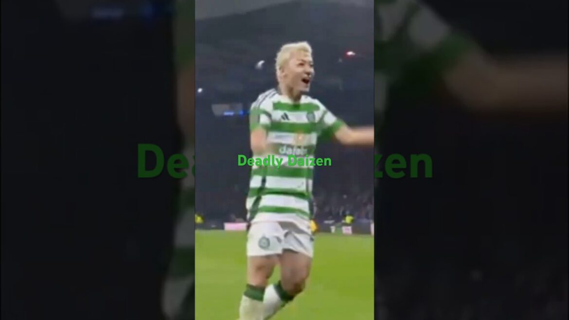 🎌But mortel de Daizen Maeda en finale de la Coupe de la Ligue contre les Huns 🚀 #celtic #maeda