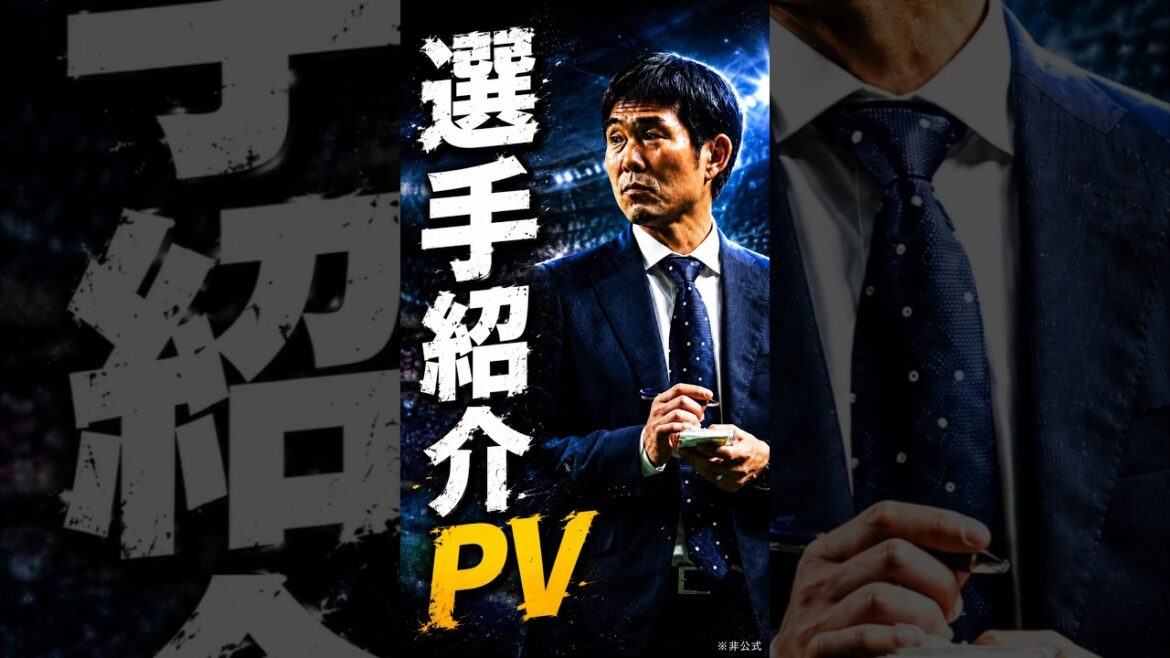PV de présentation des membres de l'équipe nationale de football du Japon pour la Coupe du monde 2026[non officiel]