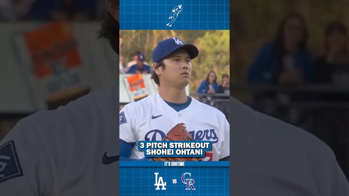Shohei Ohtani n’a besoin que de 3 lancers pour le retrait au bâton