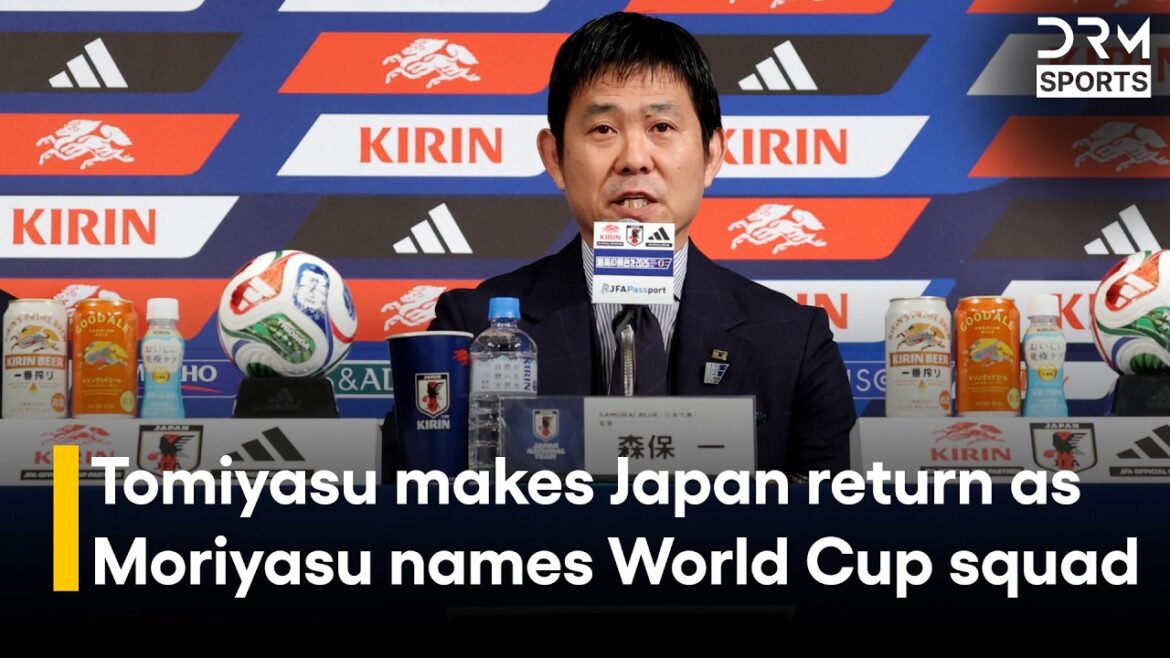 Tomiyasu fait son retour au Japon alors que Moriyasu nomme son équipe pour la Coupe du monde | Sports DRM | ZO1J Tomiyasu fait son retour au Japon alors que Moriyasu nomme son équipe pour la Coupe du monde | Sports DRM | ZO1J