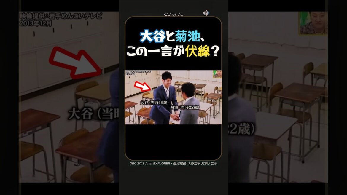 Otani et Kikuchi, ces mots sont-ils une préfiguration ? Otani et Kikuchi, ces mots sont-ils une préfiguration ?