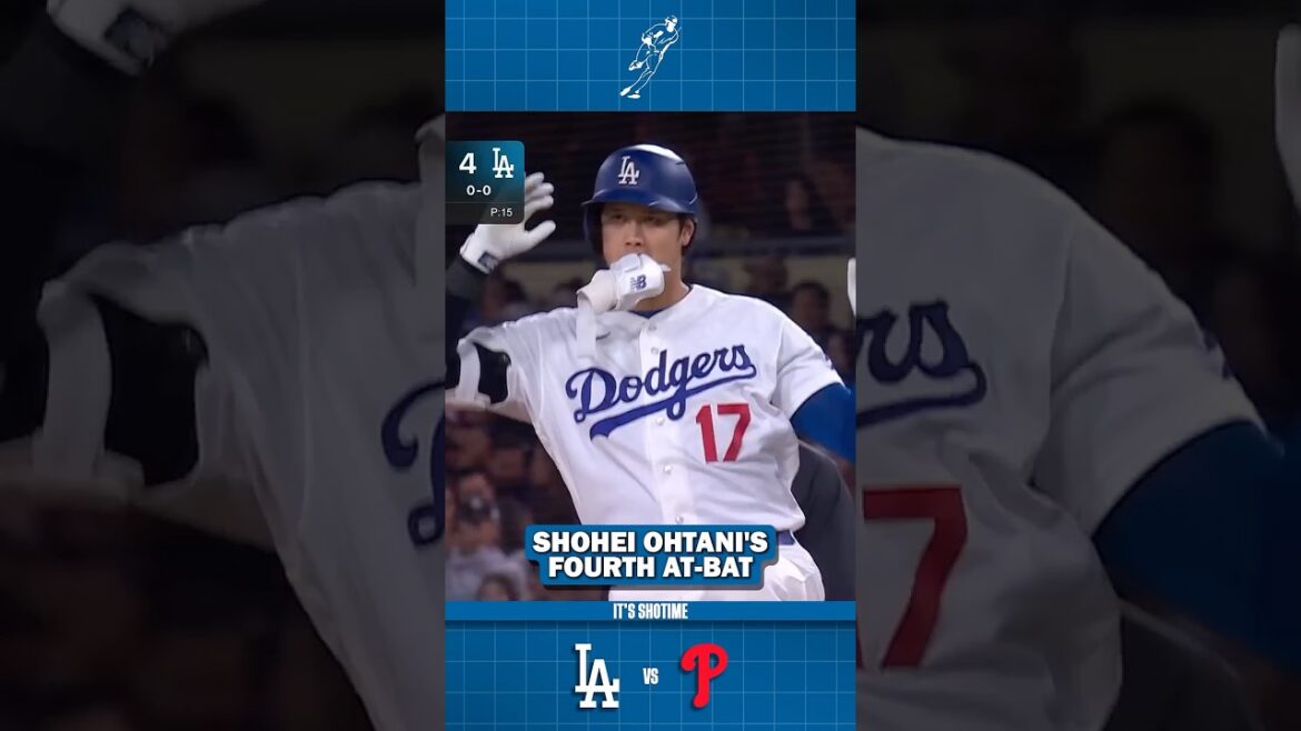 Quatrième match 1 au bâton contre les Phillies de Shohei Ohtani