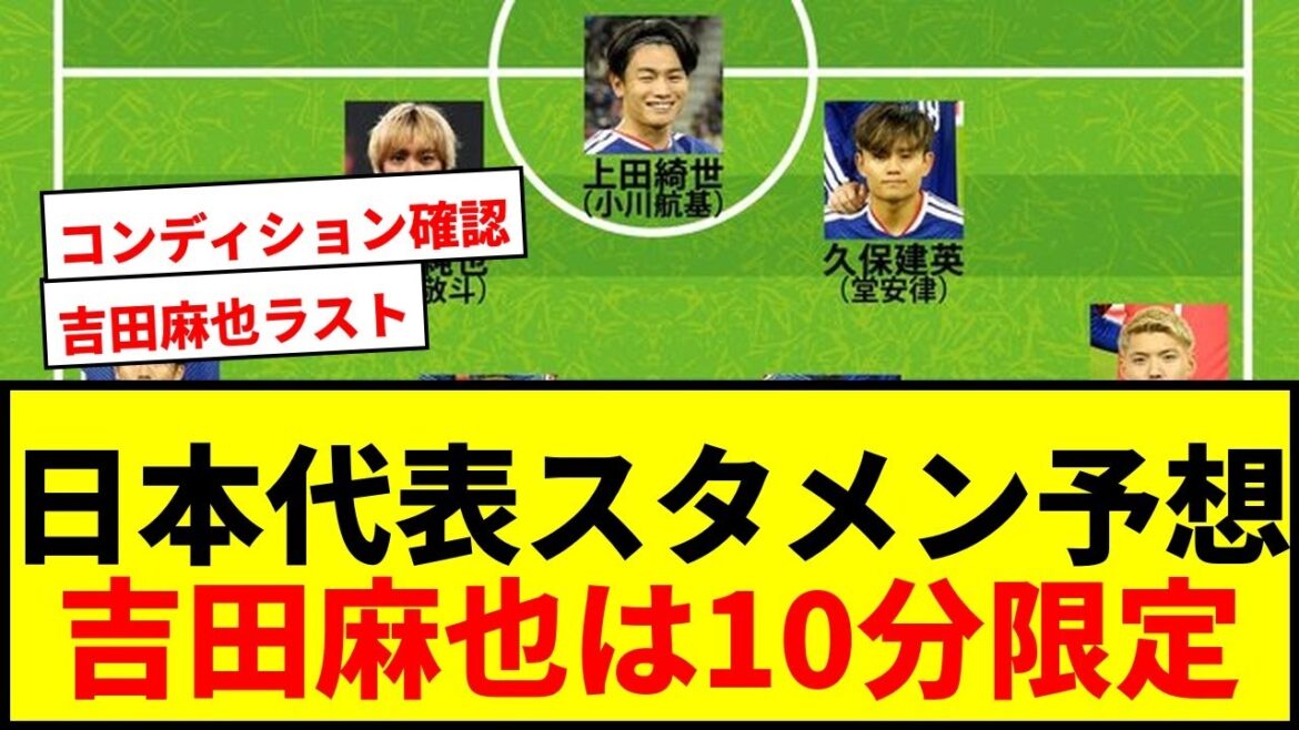 [Dernières nouvelles]Prédiction de la composition de départ de l'équipe nationale du Japon pour le match contre l'Islande ! Wataru Endo et Junya Ito seront probablement titulaires ! Maya Yoshida ne jouera que 10 minutes