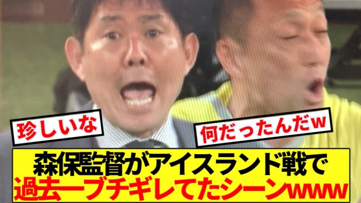 [Mystère]La scène où l'entraîneur Moriyasu était extrêmement contrarié lors du match contre l'Islande mdr