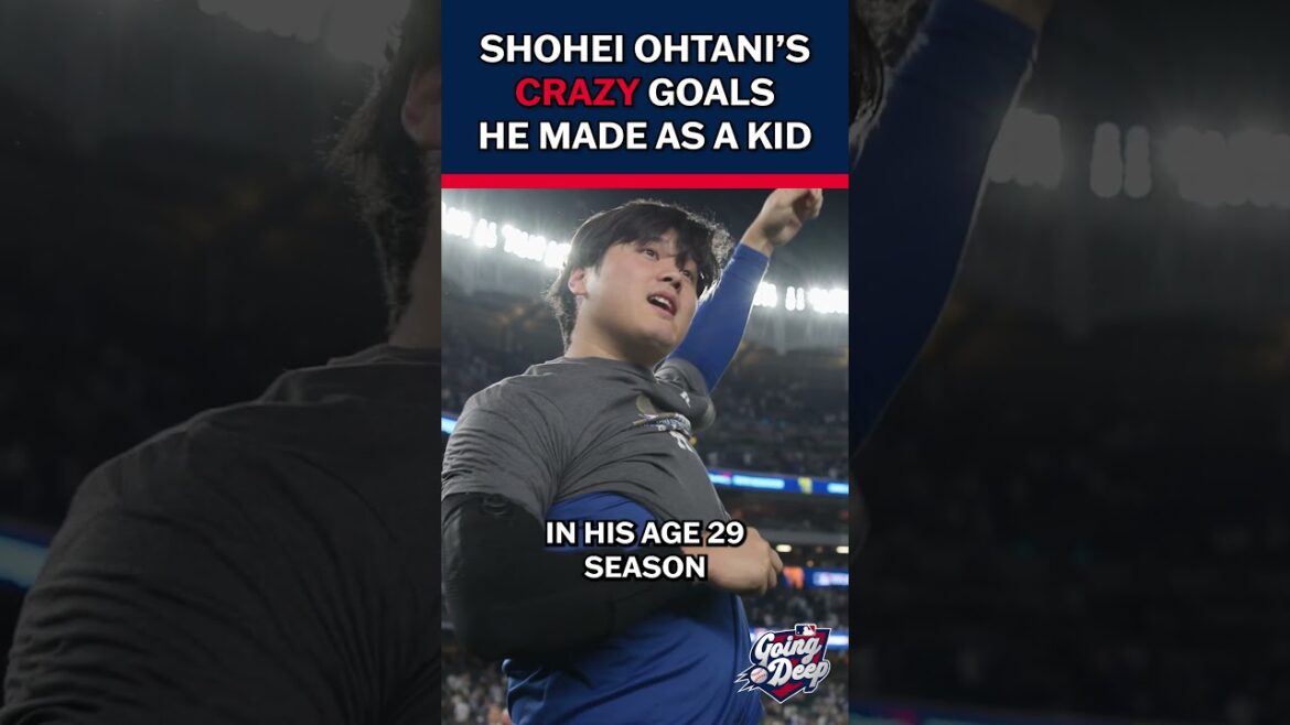 Les objectifs de Shohei Ohtani qu'il s'était fixé lorsqu'il était enfant étaient FOUS !!