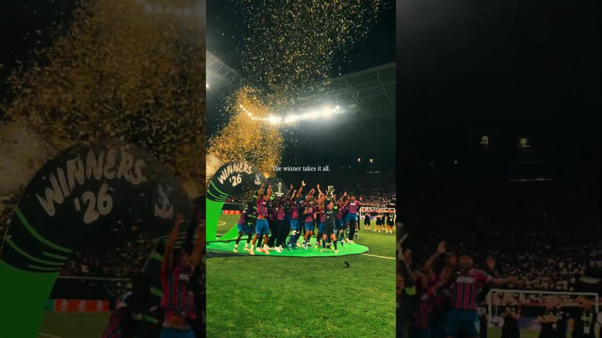 Le moment gagnant 🏆 #cristalpalace #uefa #champions
