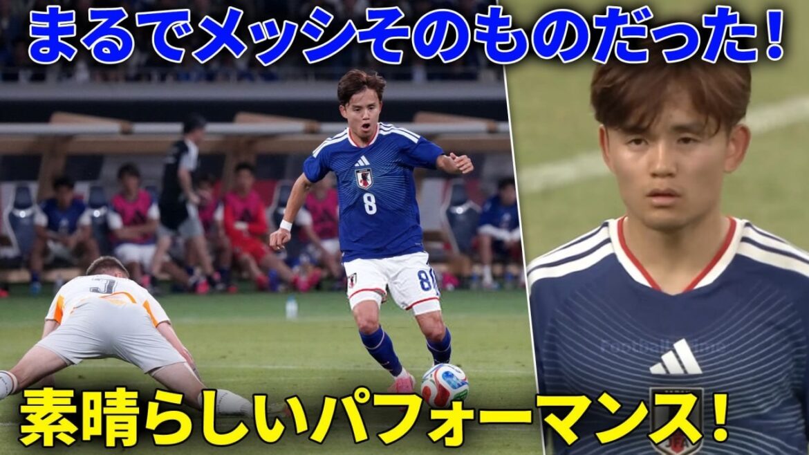 [Takefusa Kubo vs Islande]Superbe performance de Takefusa Kubo ! Pas étonnant qu'on l'appelle le Messi du Japon !