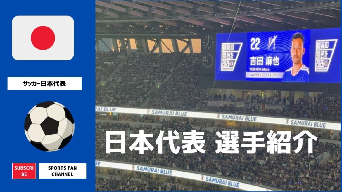 [Présentation du joueur]Équipe nationale de football du Japon contre équipe nationale d'Islande Présentation des membres de l'équipe nationale japonaise !! #Équipe nationale de football du Japon #football #soccer