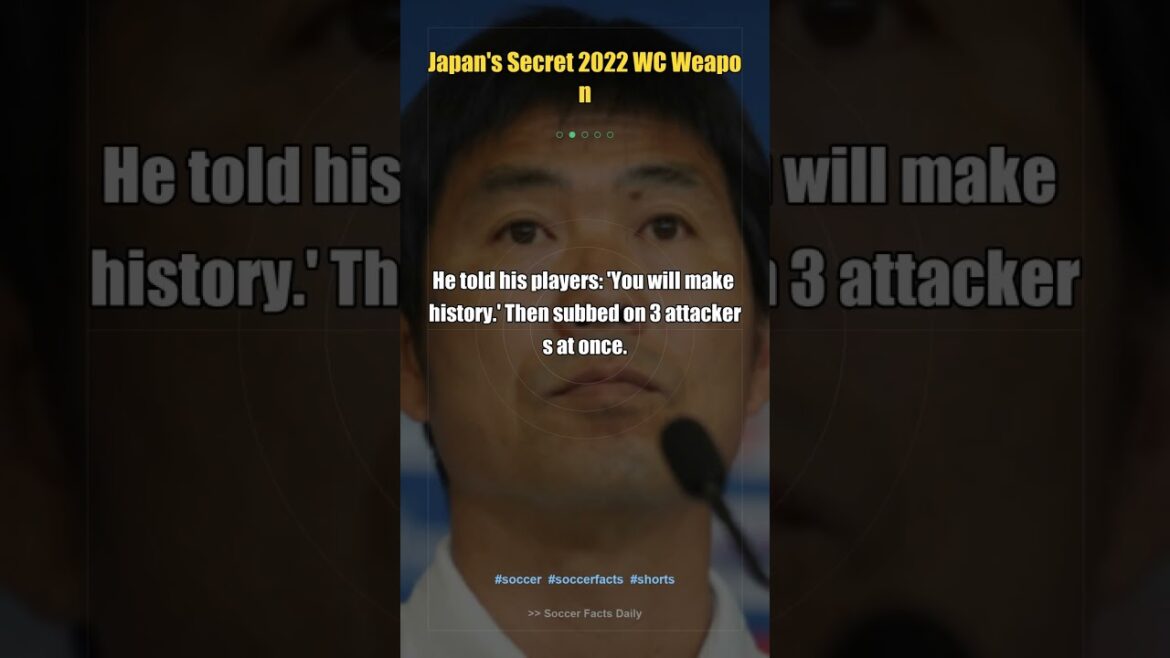 L'entraîneur japonais a dit 5 mots à la mi-temps… Puis ils ont ÉLIMINÉ l'Espagne et l'Allemagne 🤯⚽ #Shorts