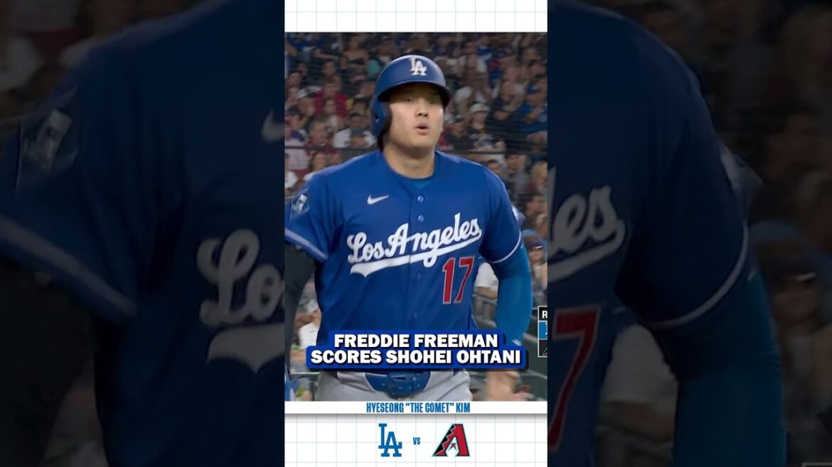 Freddie Freeman marque Shohei Ohtani au Groundout
