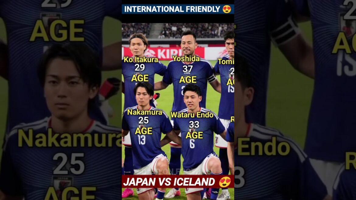 🇯🇵 JAPON 1 – 0 ISLANDE 🇮🇸 | Match amical international de football en 2026 😍 | Âge actuel des joueurs 🔥 🇯🇵 JAPON 1 - 0 ISLANDE 🇮🇸 | Match amical international de football en 2026 😍 | Âge actuel des joueurs 🔥