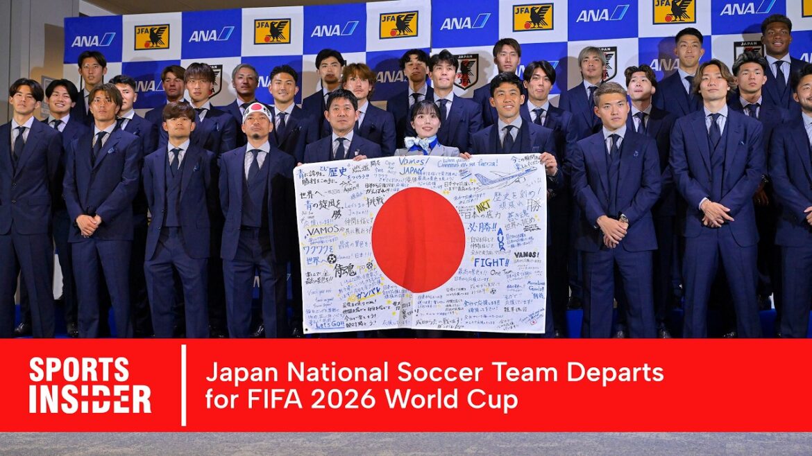 L’équipe nationale de football du Japon part pour le camp d’entraînement de la Coupe du Monde FIFA 2026 avec de grands espoirs | AD1N