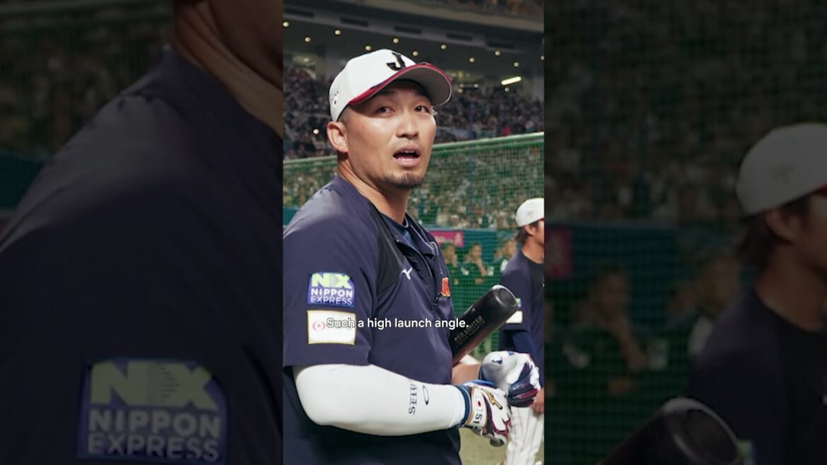 L'entraînement au bâton de Shohei Ohtani est un événement incontournable pour ses coéquipiers et les fans japonais 🤩 #baseball