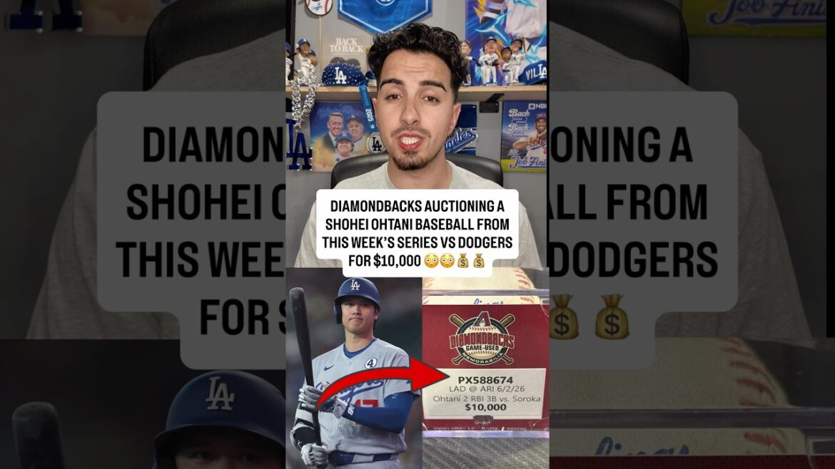 Les Diamondbacks mettent aux enchères une balle de baseball Shohei Ohtani pour 10 000 $ à Chase Field 🤯