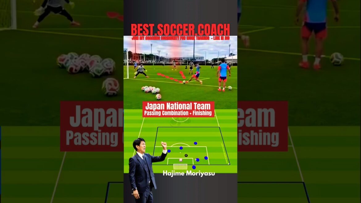 🇯🇵 Hajime Moriyasu – Équipe nationale du Japon⚽ Combinaison de passes + finition