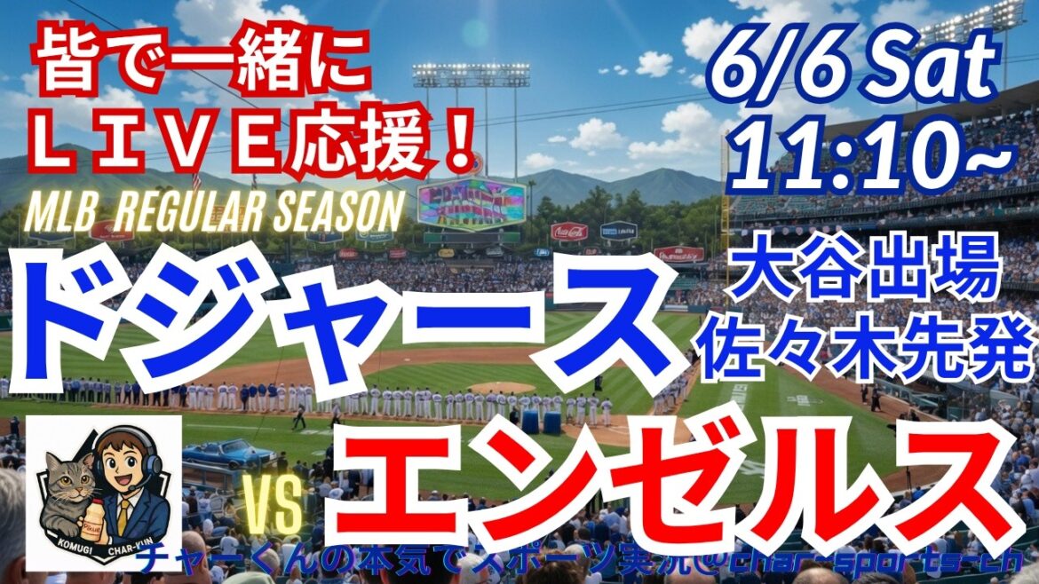[Otani participe, Sasaki commence ! Visualisation simultanée du support en direct]Support en direct en direct des MLB Dodgers VS Angels dans un style radio ! #Ohtani home run #Shohei Ohtani #Dodgers #MLBLIVE #MLB Live #Baseball #mlb