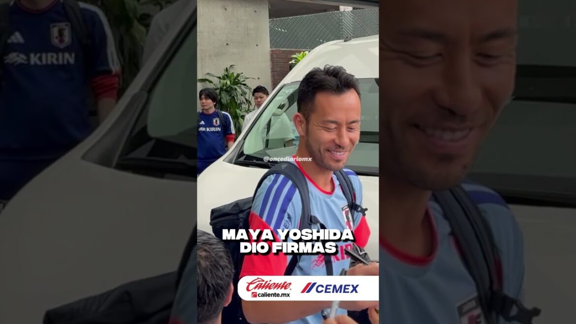 Maya Yoshida a donné des autographes devant l'hôtel de concentration 🫡🇯🇵