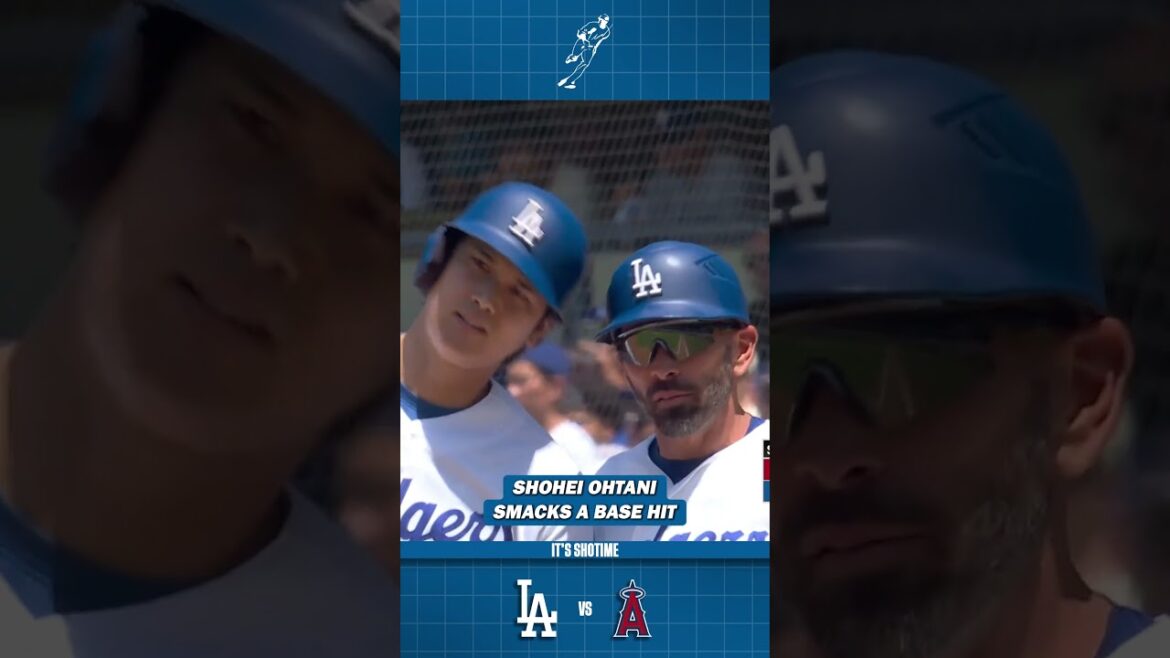 Shohei Ohtani aligne un coup sûr au champ droit