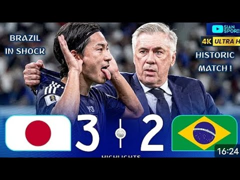 Japon 🇯🇵 3 – 2 🇧🇷 Brésil Japon 🇯🇵 3 - 2 🇧🇷 Brésil