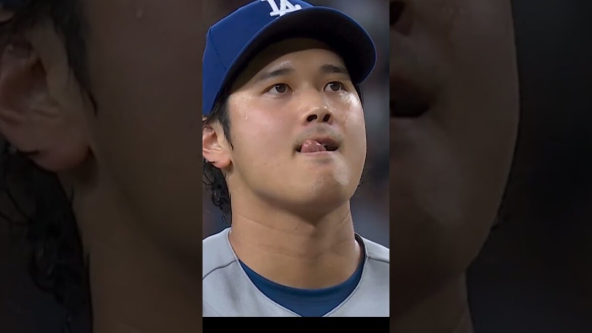 Shohei Otani des Dodgers montre sa technique de léchage à grande vitesse Shohei Otani des Dodgers montre sa technique de léchage à grande vitesse
