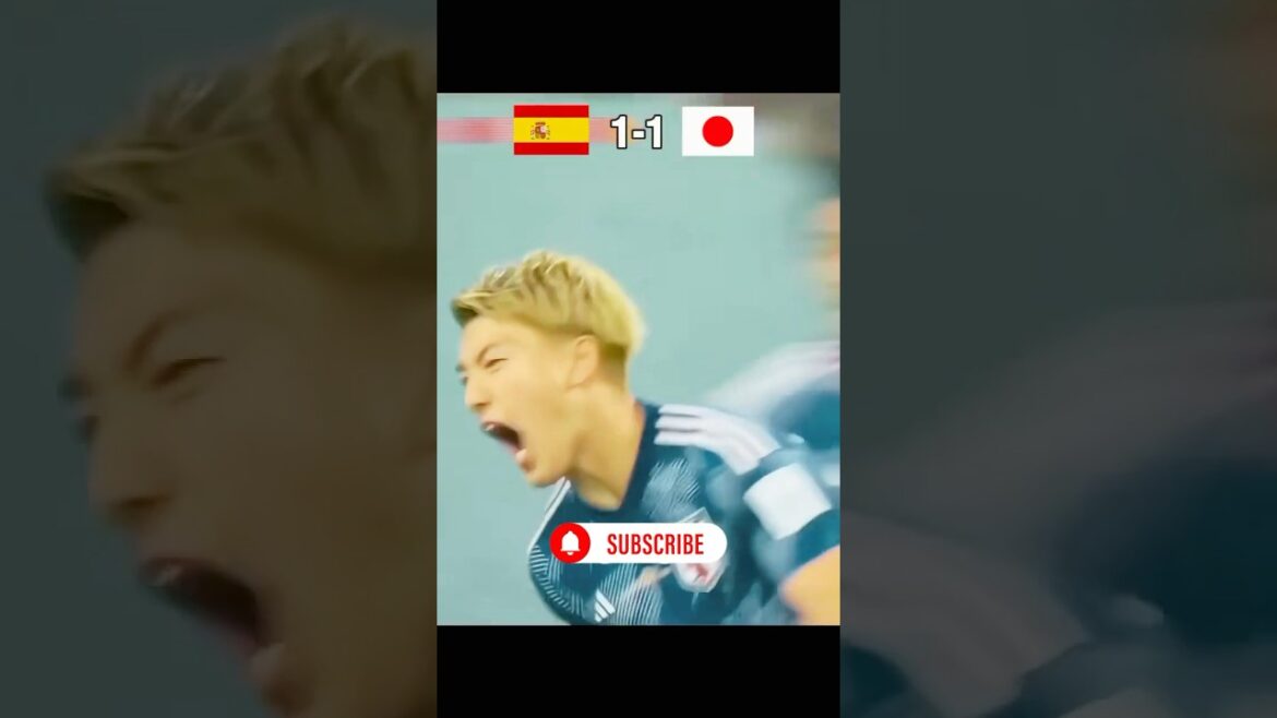 Le moment légendaire où le Japon a vaincu l’Espagne ! 🇯🇵⚽ Le superbe but de Ritsu Doan a tout changé ! #Short*1 Le moment légendaire où le Japon a vaincu l'Espagne ! 🇯🇵⚽ Le superbe but de Ritsu Doan a tout changé ! #Short*1