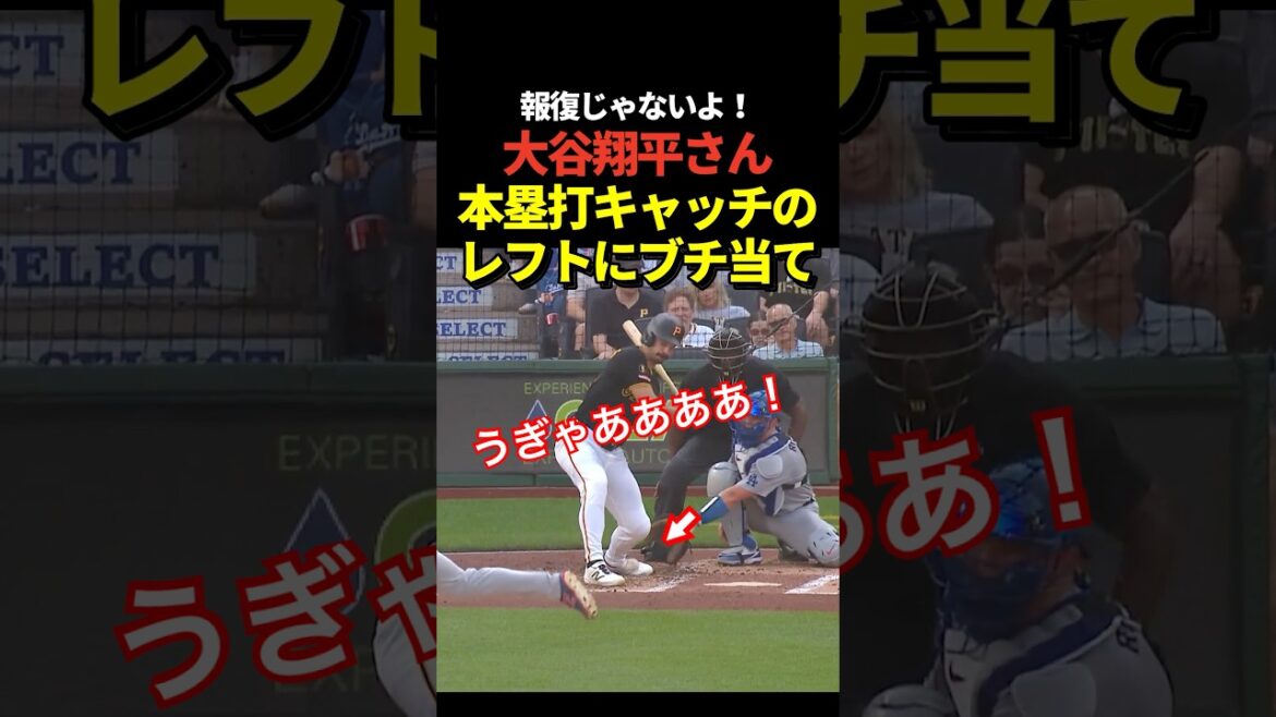 Shohei Otani frappe Reynolds avec une balle morte après avoir attrapé un home run !