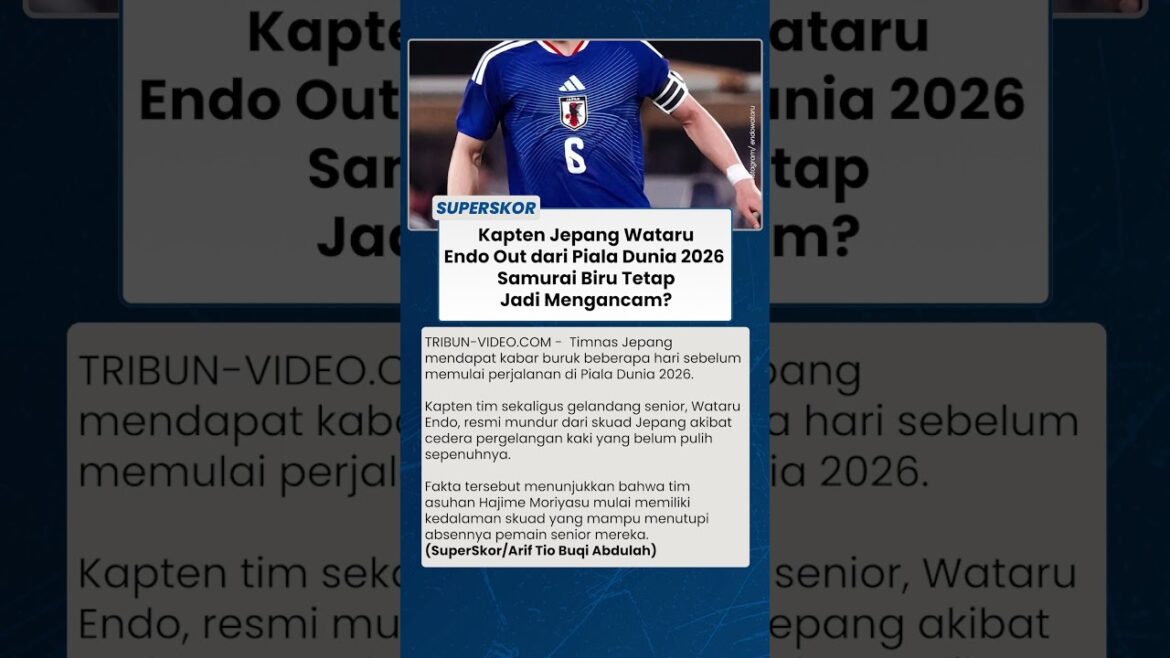 Le capitaine japonais Wataru Endo absent de la Coupe du monde 2026, le samouraï bleu toujours une menace ? Le capitaine japonais Wataru Endo absent de la Coupe du monde 2026, le samouraï bleu toujours une menace ?